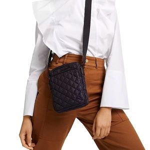MZ WALLACE Metro Micro Nylon Crossbody - Black